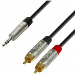 K4YWCC0300 - JACK 3.5 / RCA DOUBLE 3M