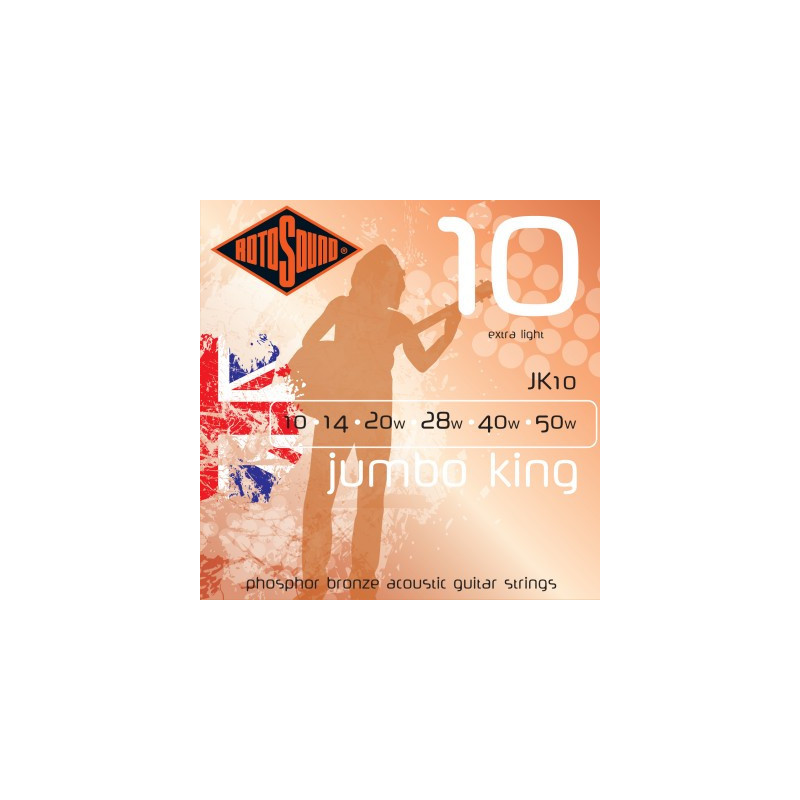 JUMBO KING EXTRA LIGHT PHOSPHORE BRONZE 10-50 - JK10