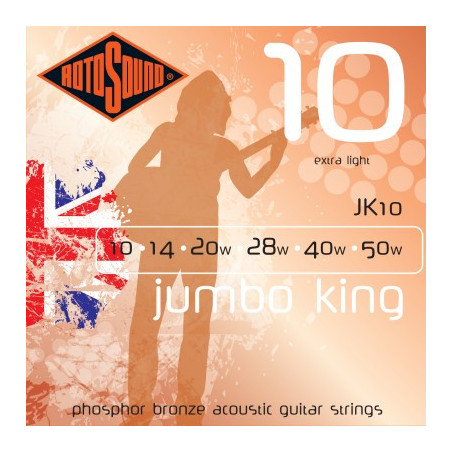 JUMBO KING EXTRA LIGHT PHOSPHORE BRONZE 10-50 - JK10