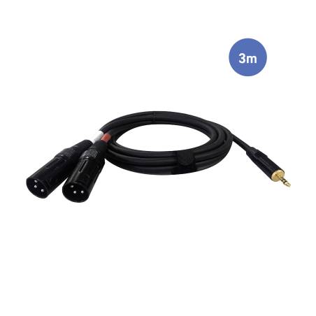 AUDIOCAB 4015 - MINI JACK STEREO Mâle - XLR 3 PIN Mâle