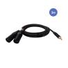 AUDIOCAB 4015 - MINI JACK STEREO Mâle - XLR 3 PIN Mâle