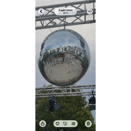 LOCATION BOULE DISCO 1M + MOTEUR
