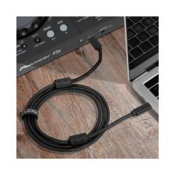U 99001 BL - USB 3.2 C-C NOIR DROIT 1,5M