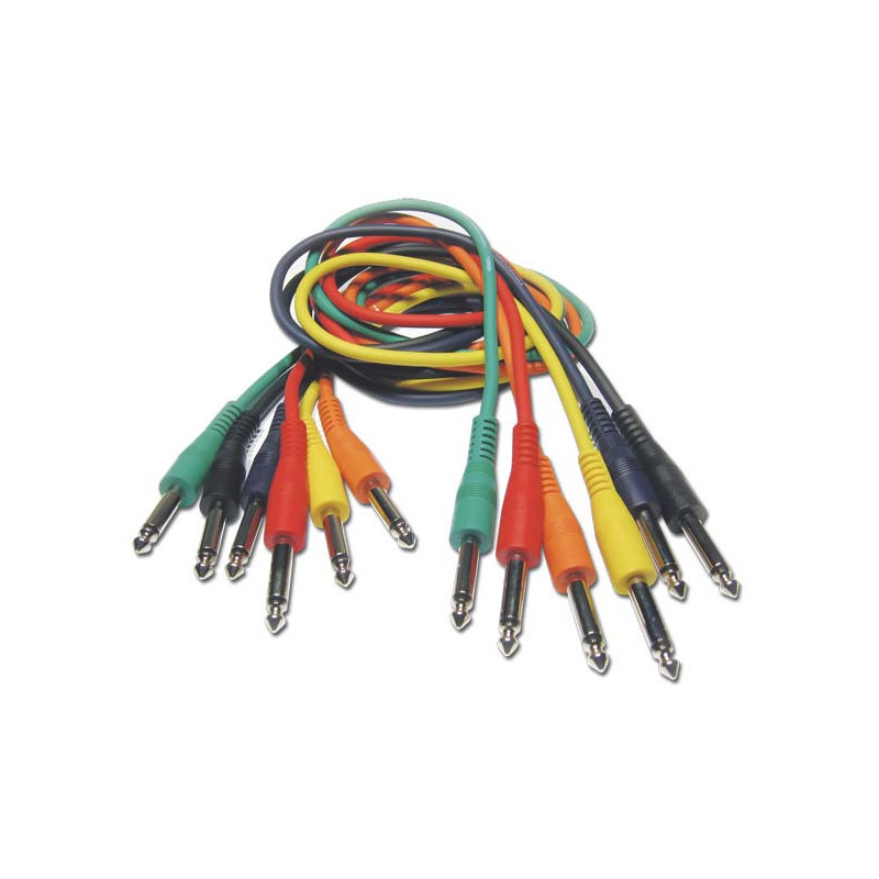 CABLE PATCH JACK MONO 60 CM PAR 6